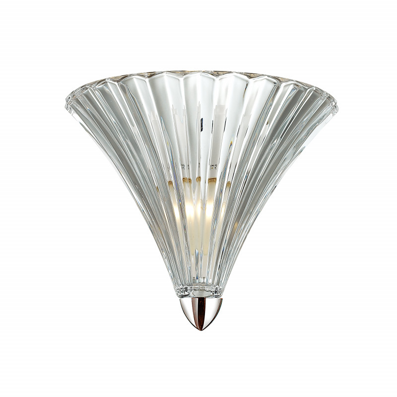 Бра Favourite Iris 1696-1W, D160*W250*H220, стекло прозрачного цвета, хром