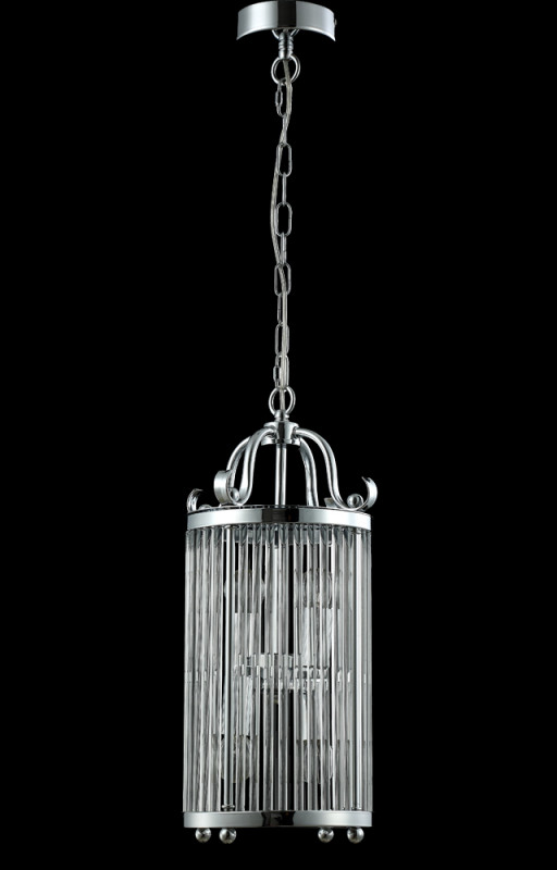 Светильник подвесной 23 см, Crystal Lux TADEO SP4 D200 CHROME/TRANSPARENTE Хром