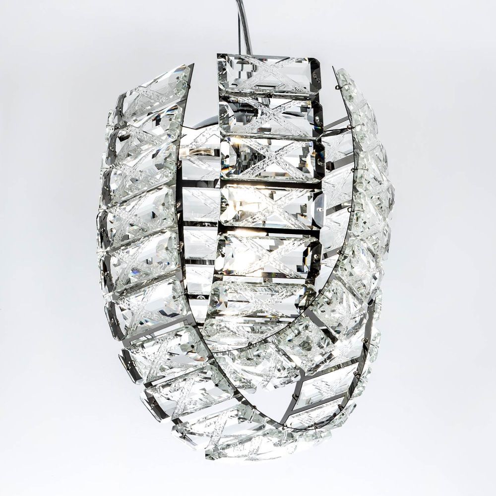 Подвесная люстра 20x20x50см, G9, 2xG9Вт, , Modelux ML.755.2 CR Хром