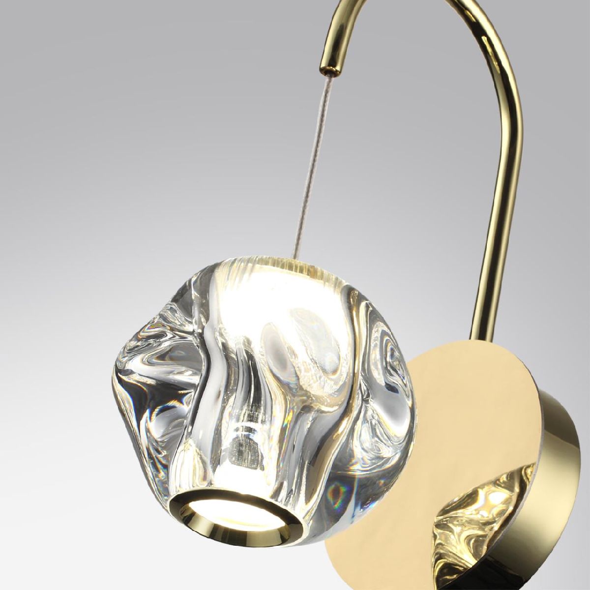 Бра 26 см, 5W, 4000K, Odeon Light Jemstone 5085/5WL, золото