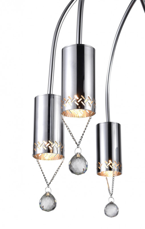 Потолочная люстра  50*51 см, 6*G9 хром Vele Luce Pioggia VL4283L06