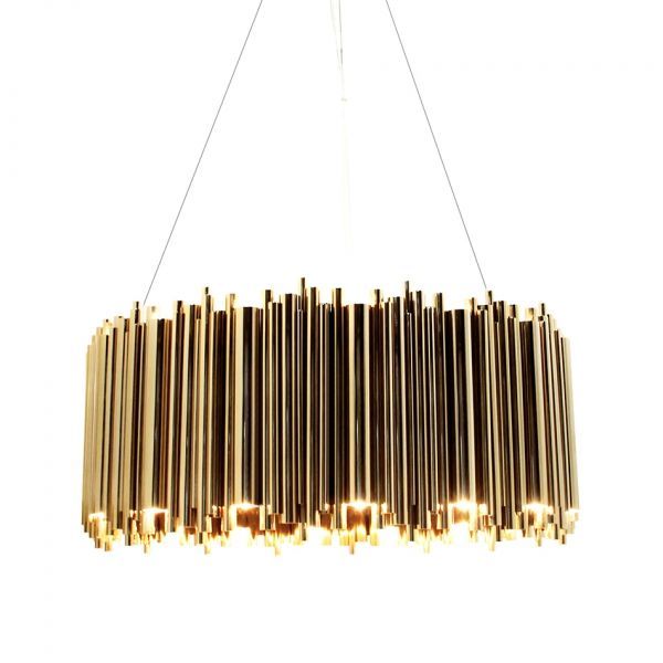 Подвесная люстра Brubeck Delightfull 60 60*60*35 см, 16*E14*40W, ImperiumLoft 40.825, Золотистый