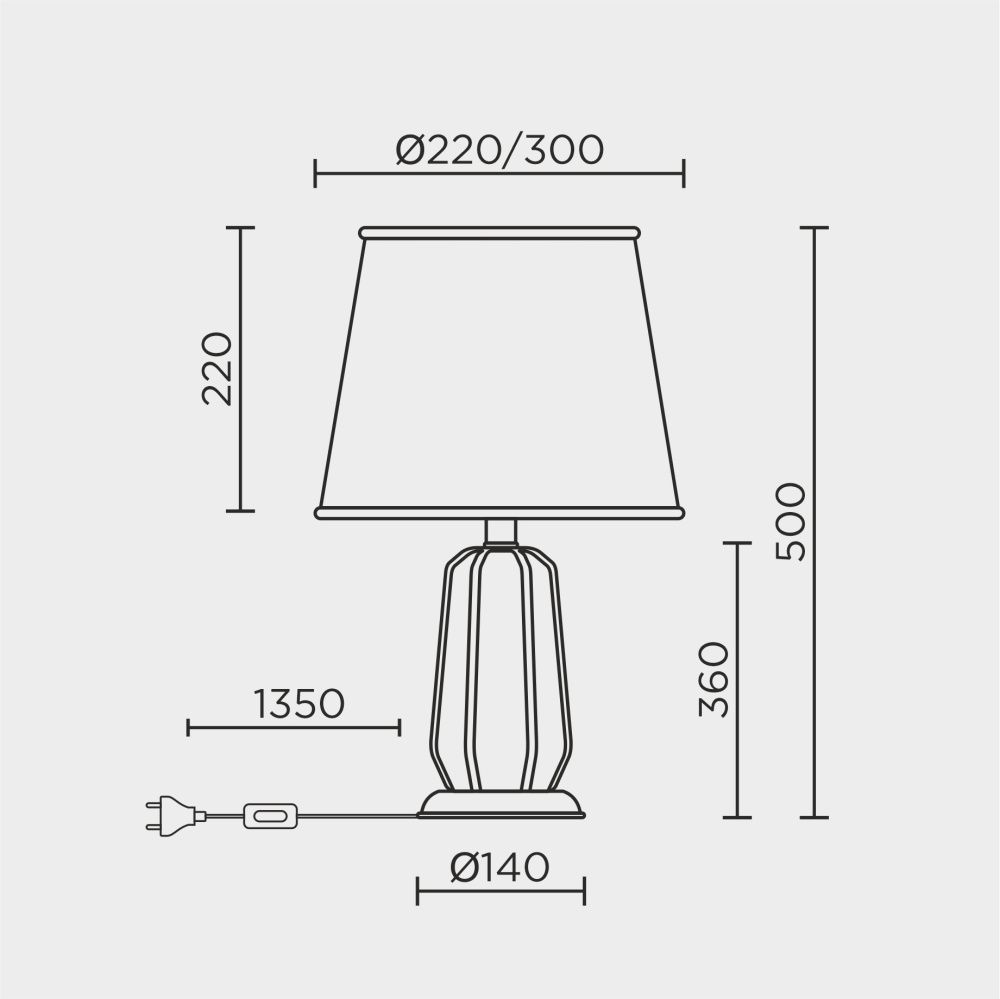 Настольный светильник 30*30*0,0000 см, Е 27 1x60ВтW, Зелёный, Золото MODELUX ML.6063.01TL
