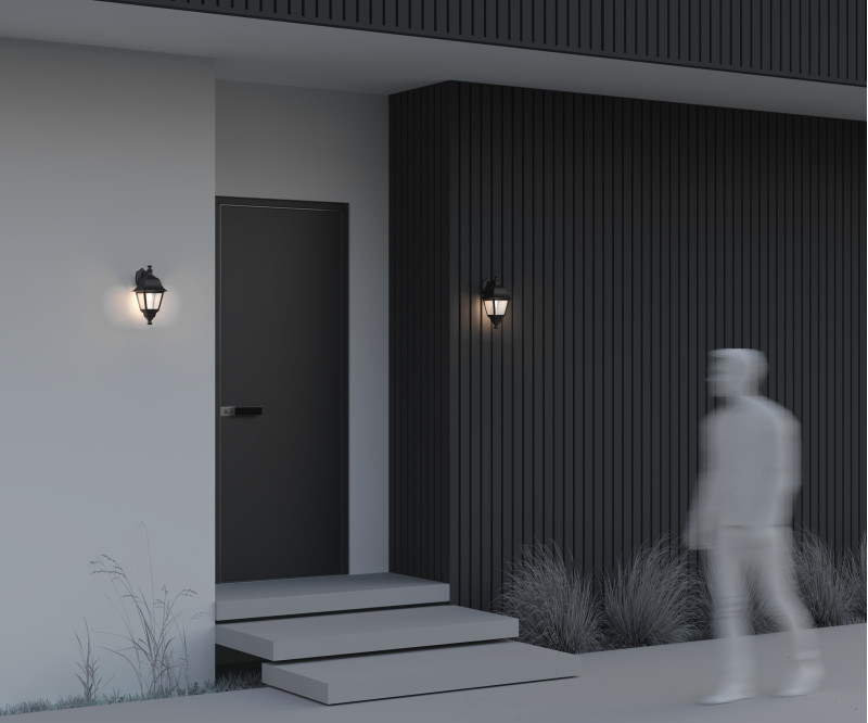 Уличный настенный светильник Maytoni Abbey Road O003WL-01B, черный