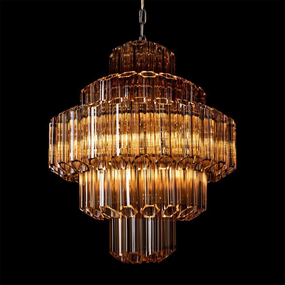 Подвесная люстра 60 см, Loft IT Celebration 10579/600 Amber, бронза