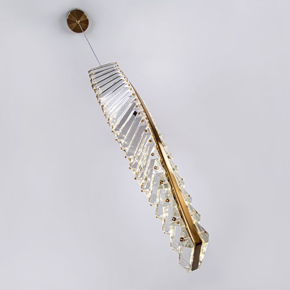 Подвесной светильник 8*4*190 см, LED 12W, 4000K, Латунь MODESTYLE MS.88910.1 BS