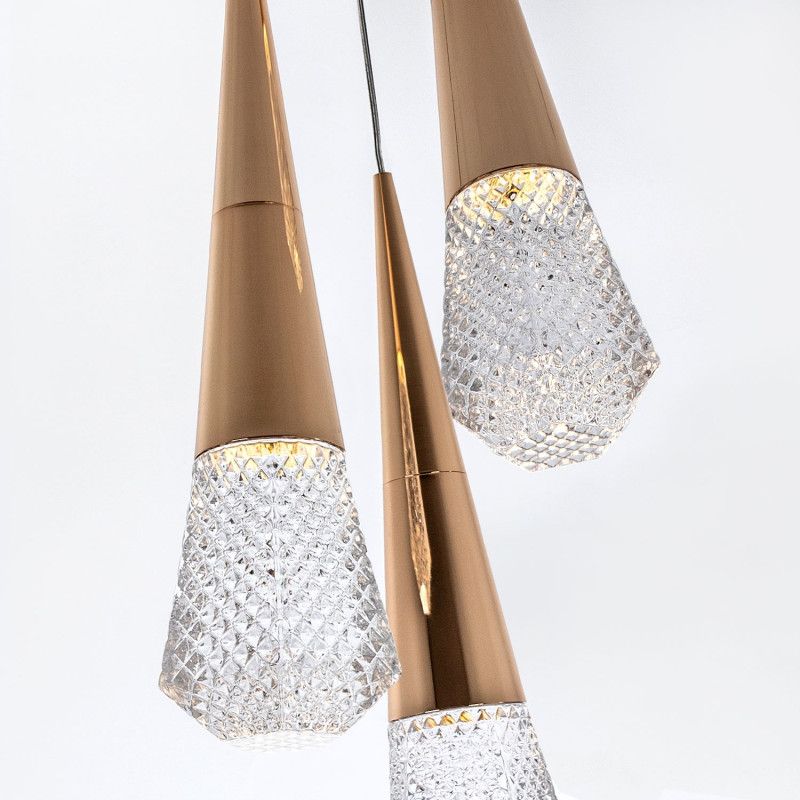 Подвесной светильник 21*21*90 см, LED 9W, 4000K, Золото MODELUX ML.3315.3