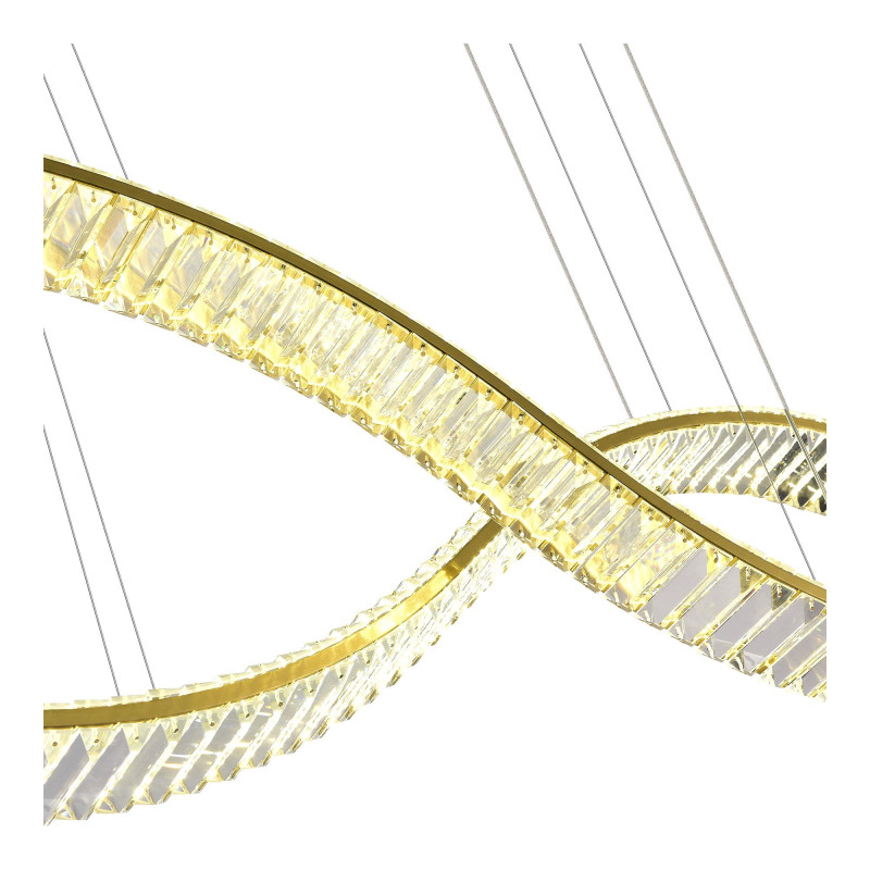 Светильник подвесной 18*200 см, LED*1*50W, 3000K, St Luce Aceno SL6206.303.50, Латунь 