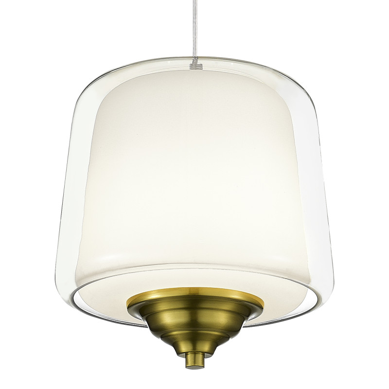 Подвесной светильник 29*200 см, LED, 18W,  3000К, ST-Luce PANDORA SL6127.303.01 латунный