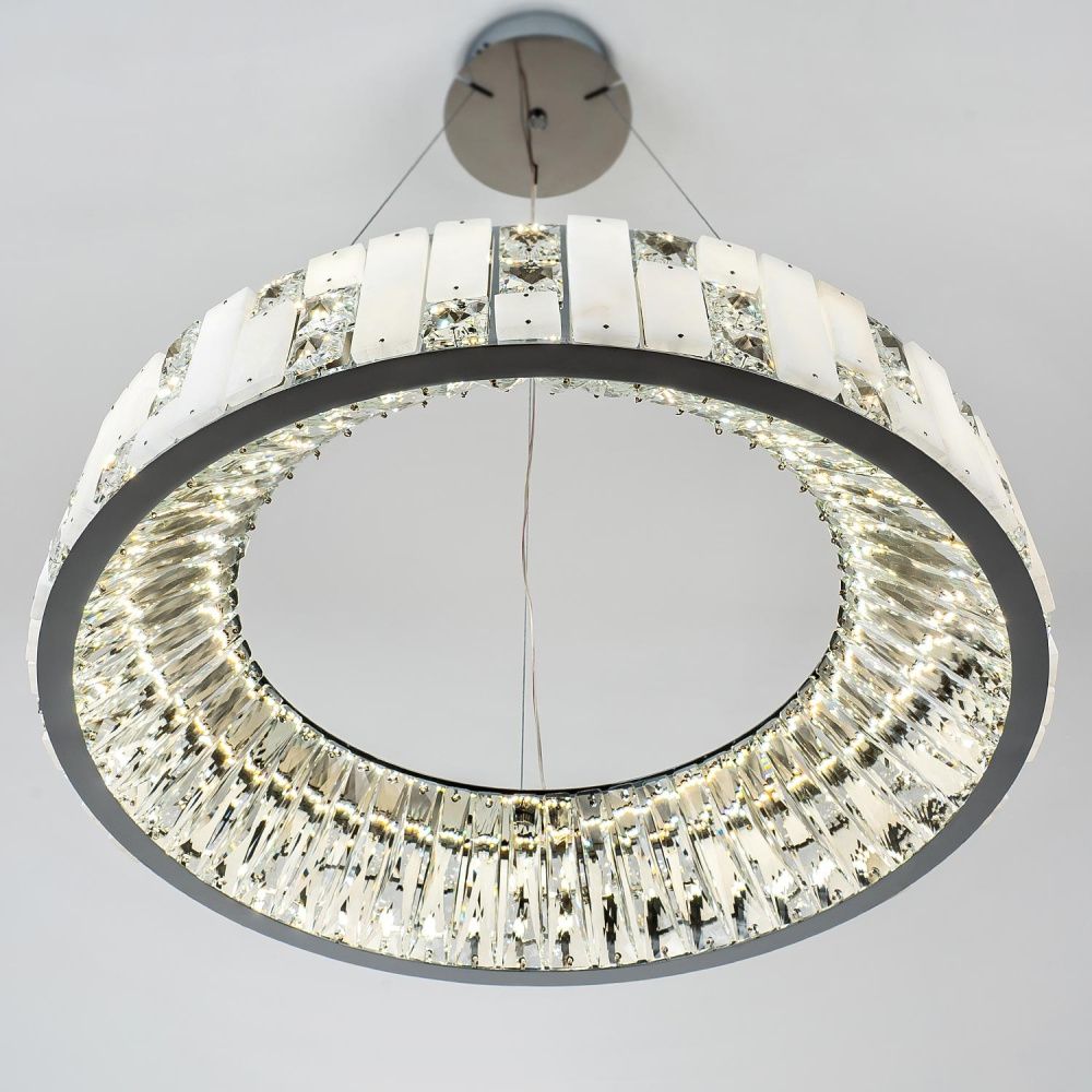 Подвесная люстра 60x50см, LED, 45Вт, 3000 / 5500K, Modelux ML.6988.600P CR Хром