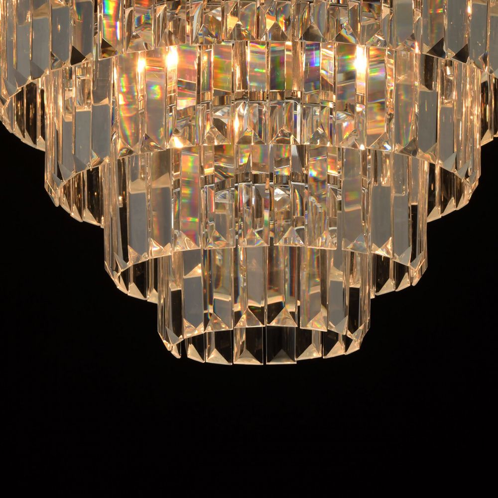 Люстра 50*43 см, 5*E14 хром/прозрачный MW-Light Аделард 642010705