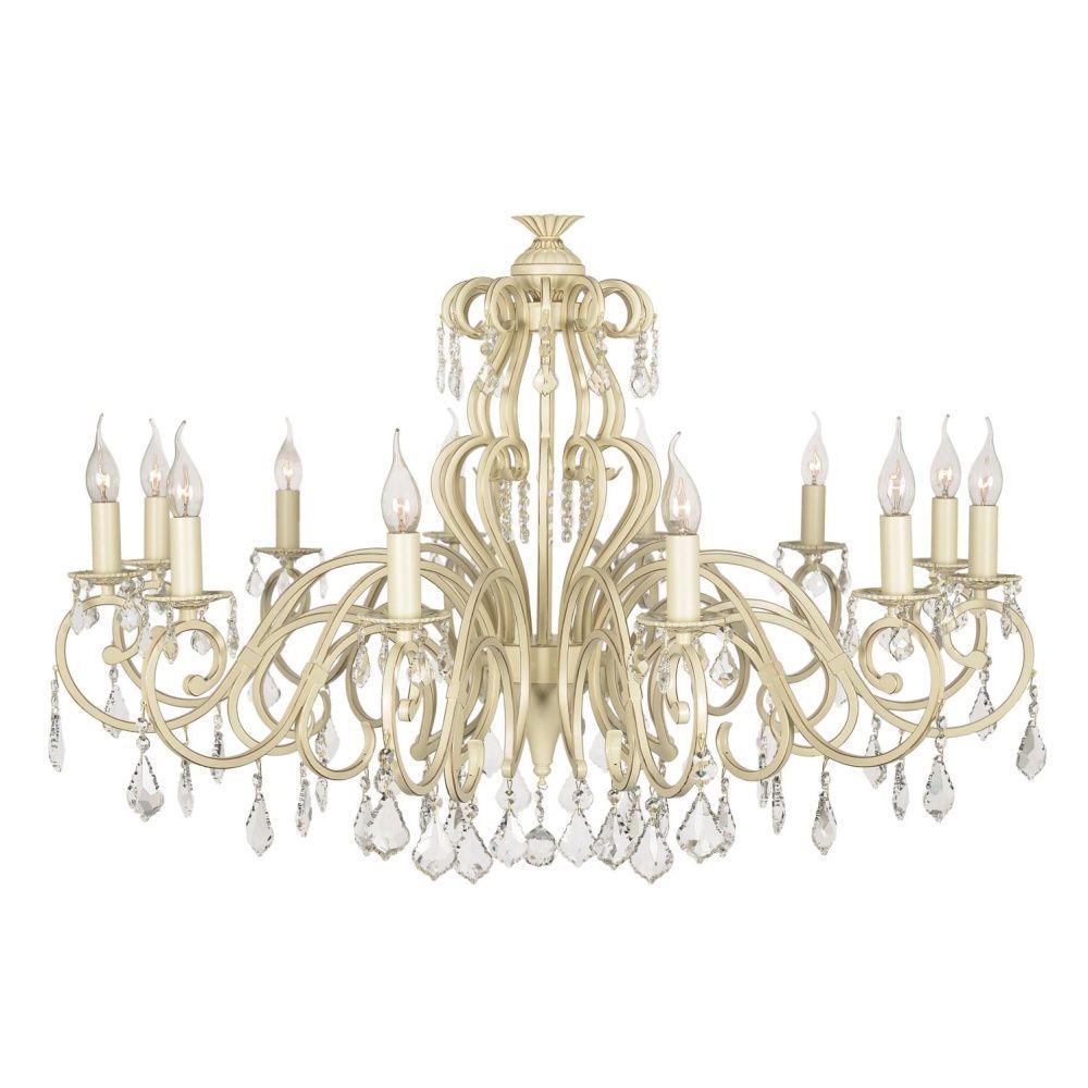 Люстра *105*68 см, 12*E14*40W, Arti Lampadari Gioia Gioia E 1.1.12.602 CG, Кремовый