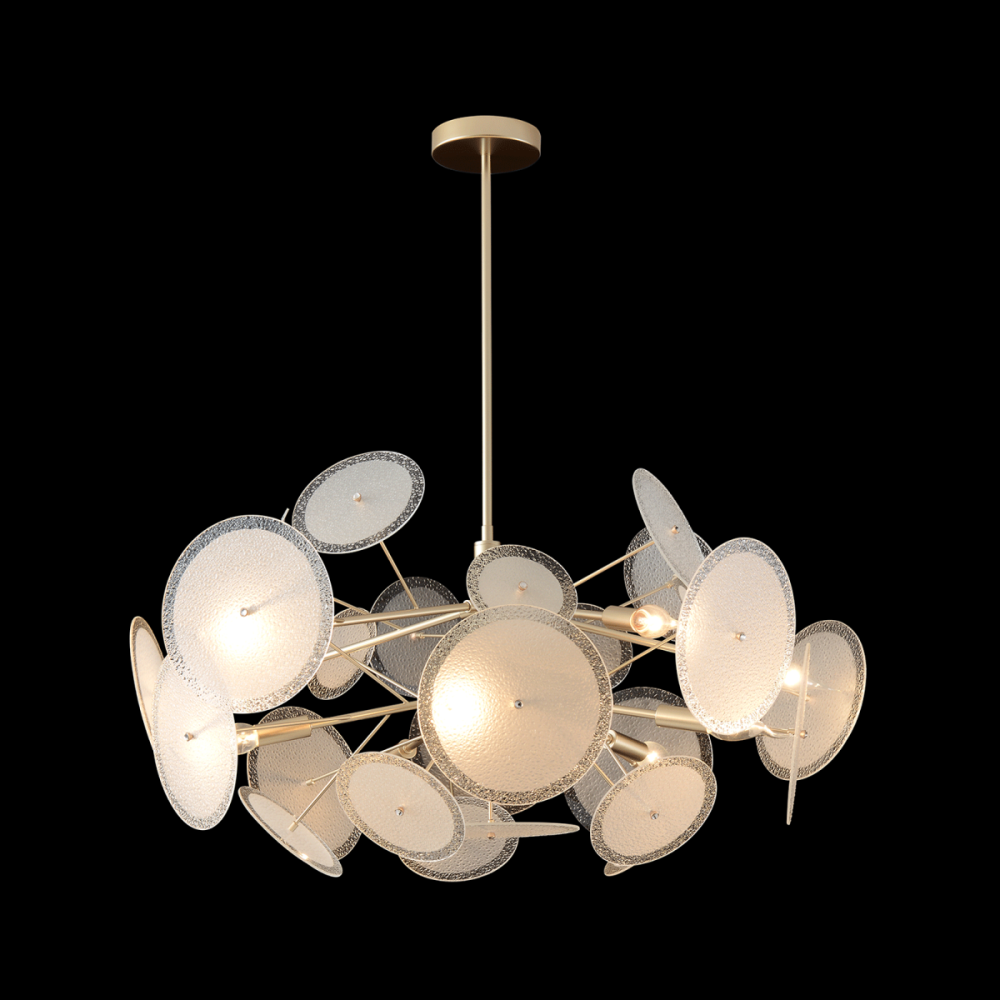 Люстра на штанге 88 см, Crystal Lux DANDELION SP10 GOLD, золото