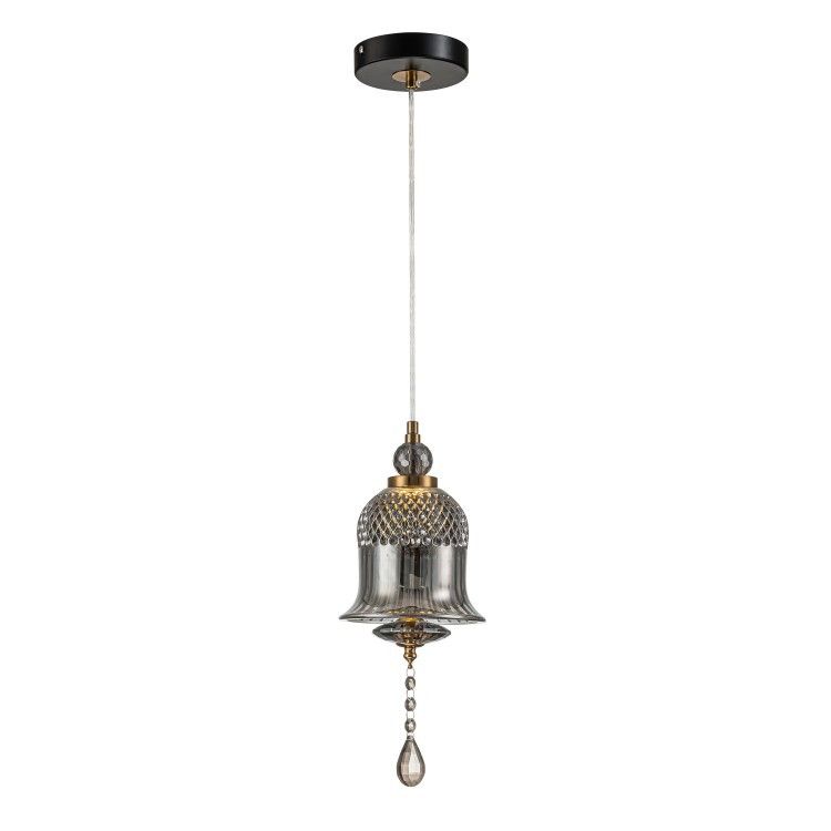 Подвесной светильник 15-84 см, LED*4W, 3000K, Belfast Herbison A1954-A3 GR GL, Черный