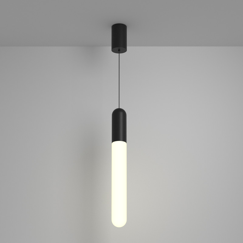 Подвесной светильник 6*6*50 см, LED, 12W, 3000К, Maytoni Technical Mist P101PL-L500-12W3K-B черный