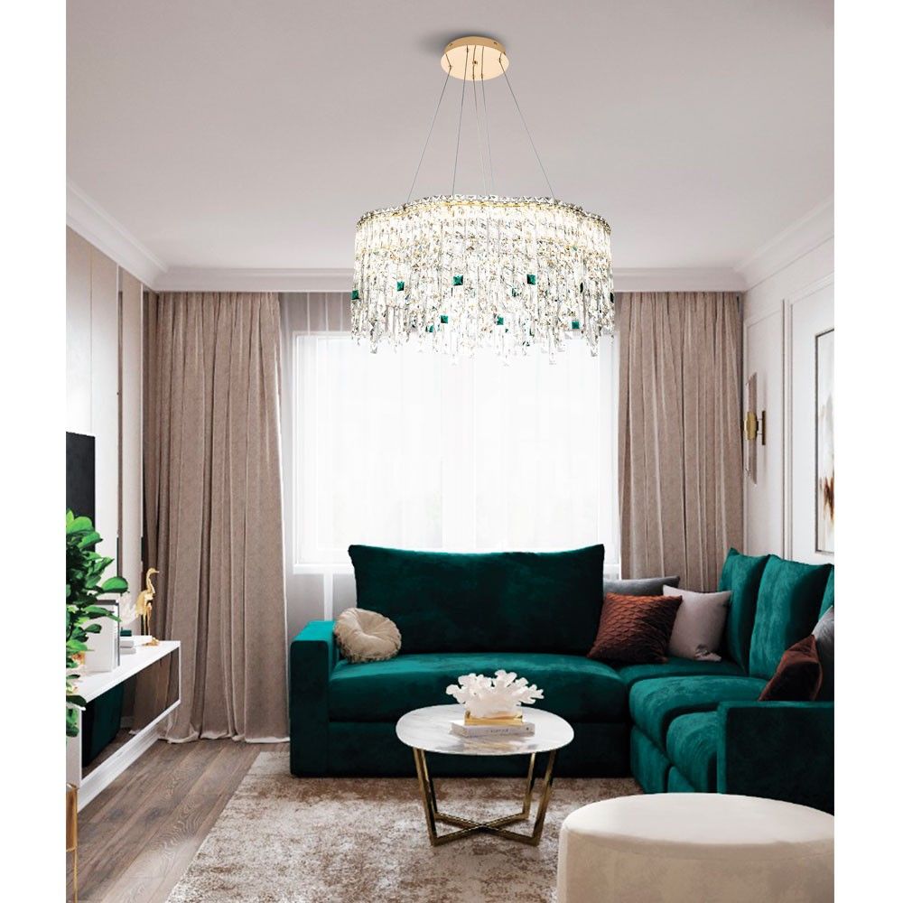 Подвесная люстра **140 см, LED 130W, 3000 / 6500К, Золото MODELUX ML.2317.700 GD