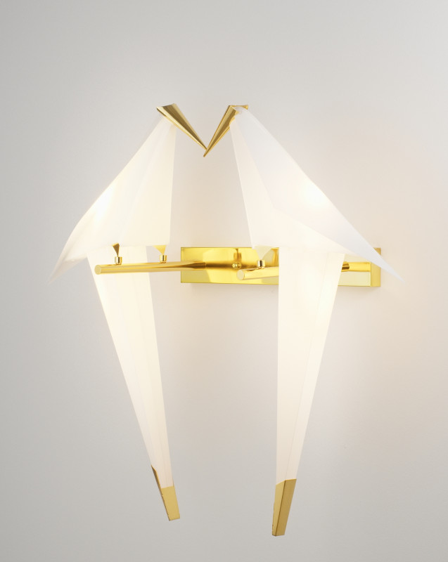 Настенный светильник 42*65 см, LED 24 W, Moderli Birds V3076-2WL Золотой