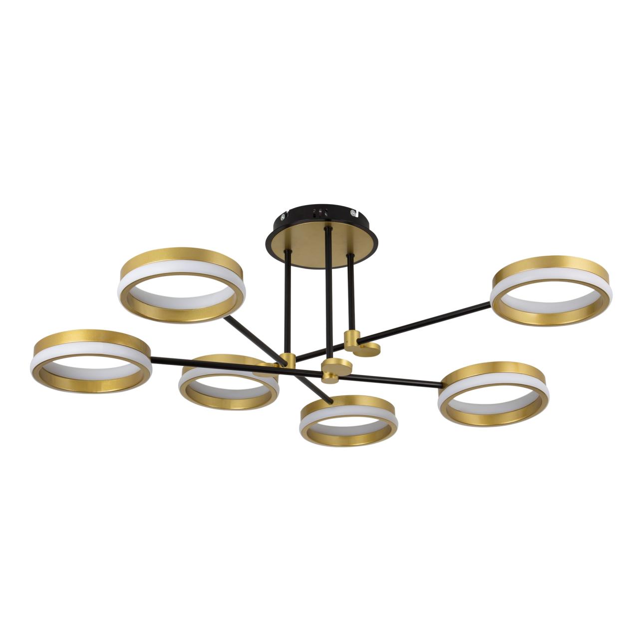 Светильник 85*85*35 см, LED 80W, 3000 / 6000K, Золото LED4U L3102-3