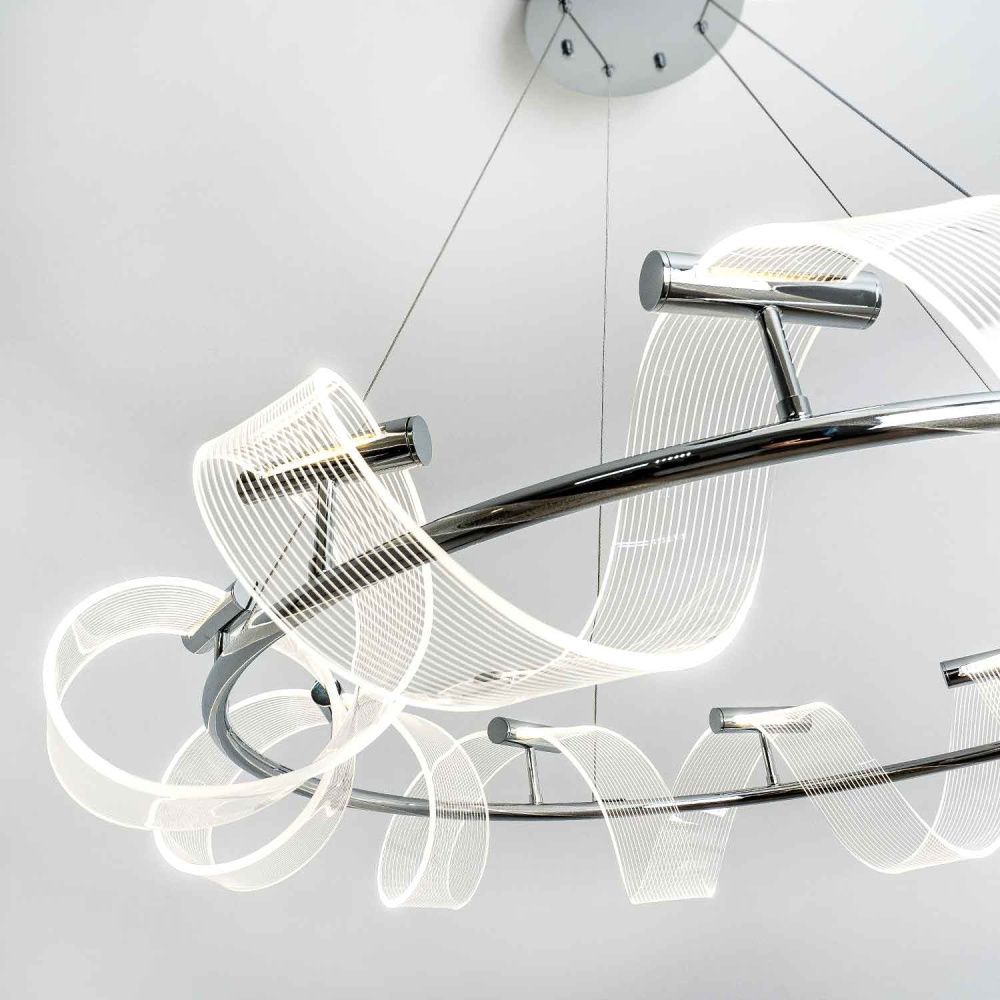 Подвесной светильник 92 см, 42W, 4000К MODESTYLE MS.3029.10 CR хром