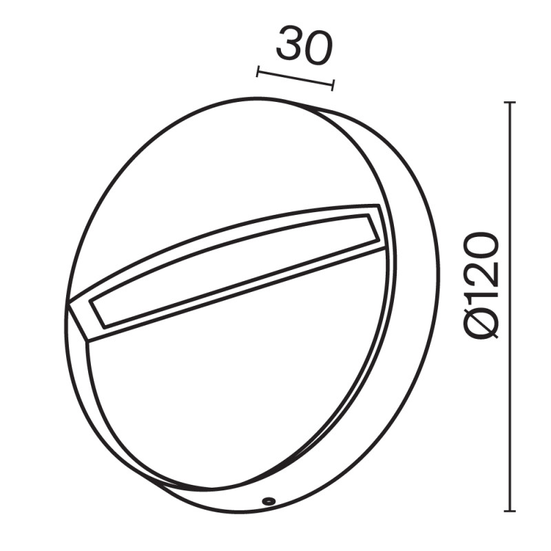 Подсветка для лестниц  12*2,2 см, LED 3W, 3000К, Белый Maytoni Mane O046SL-L3W3K