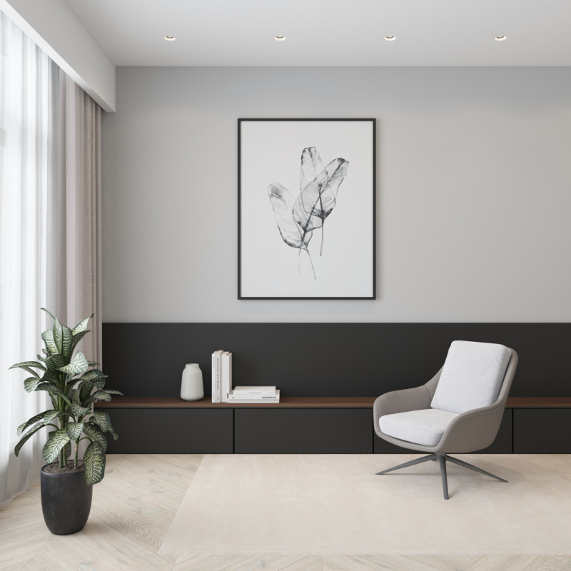 Крепеж 5,9*0,5 см, Denkirs INVIZ DK2085-BK черный