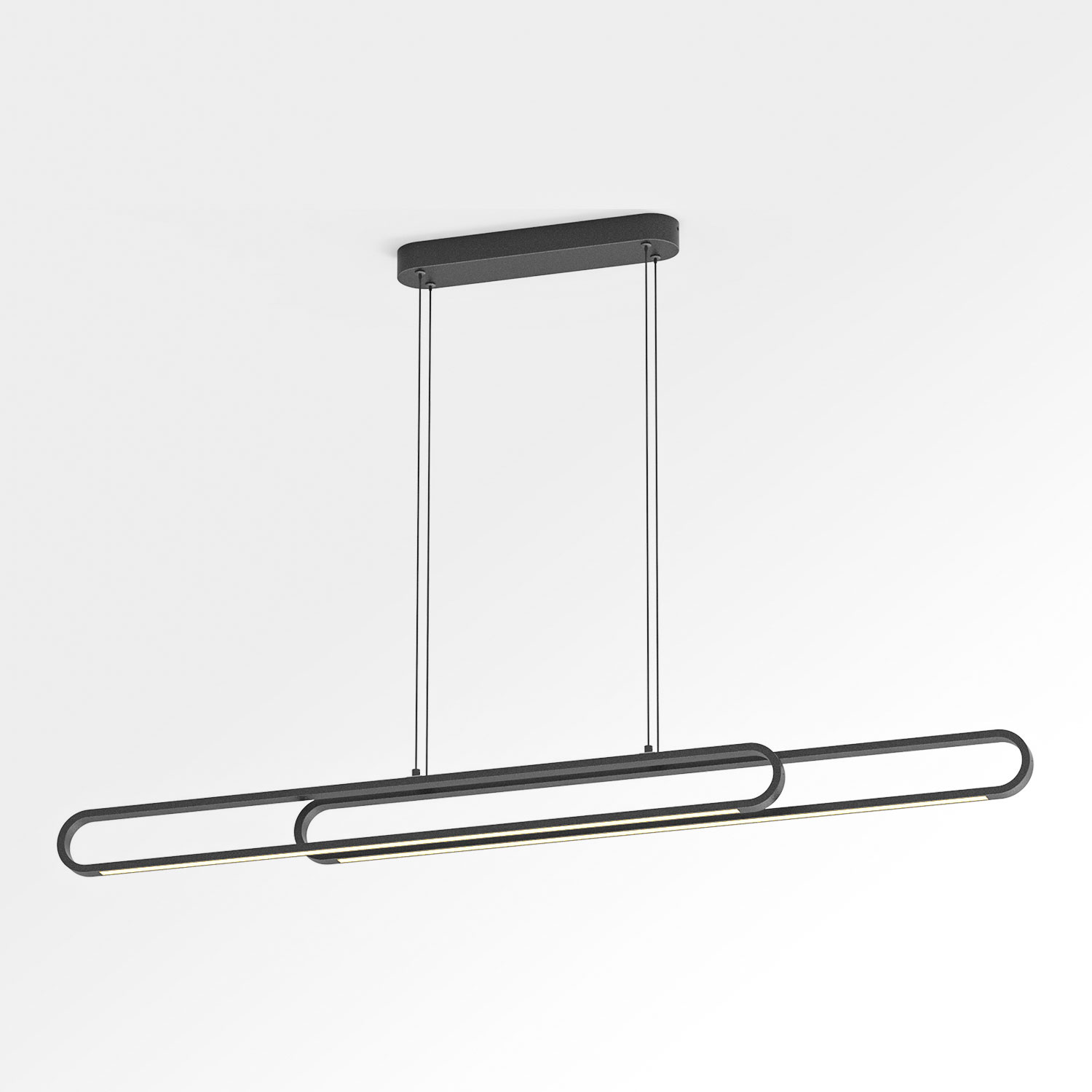 Линейно-подвесной светильник 120*6*35/150 см, 1*LED*28W Lussole Henry LSP-7304 черный