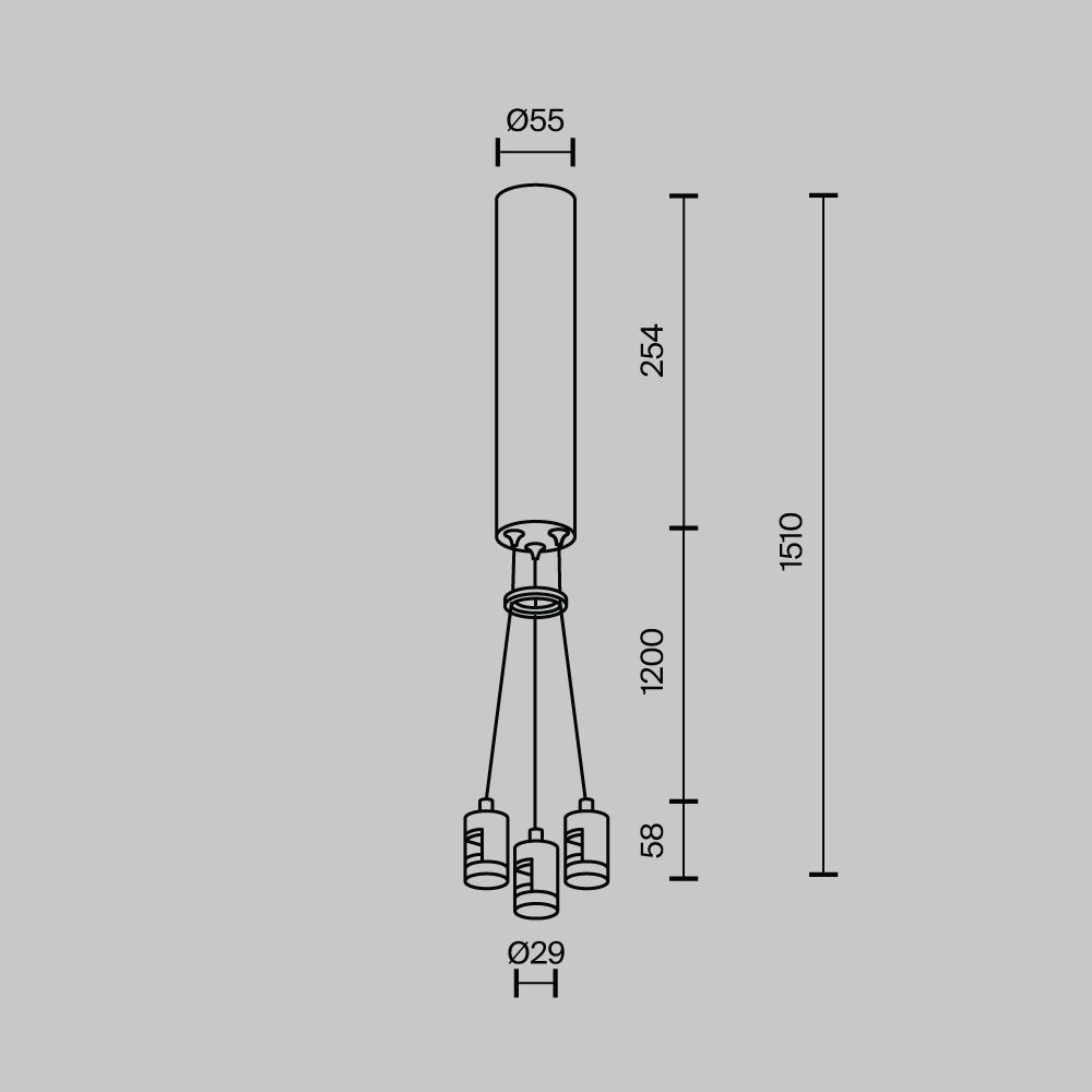 Комплектующие для трековой системы  TRA154SW-BB-R-PT 5,5*2,9*-25,4 см, *Maytoni technical Accessories for tracks Flarity TRA154SW-BB-R-PT, Платина