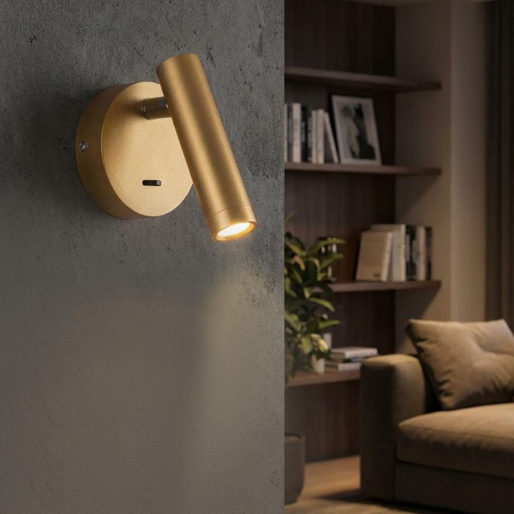 Светильник 11 см, 3W, 3000K, Citilux DEKART CL704102, золото