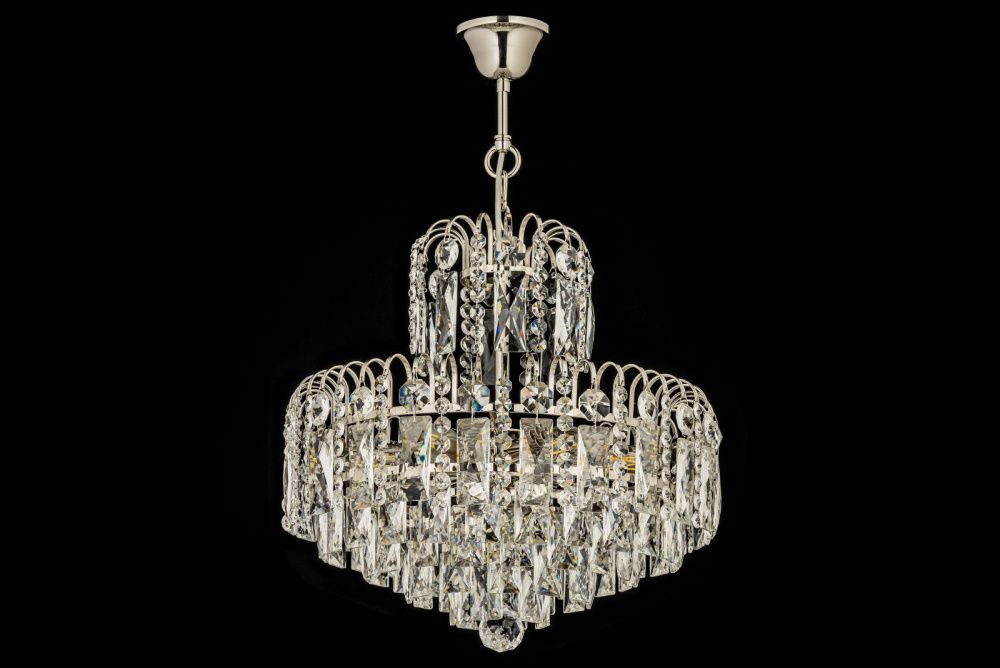 Люстра подвесная *40*90 см, 6*E14*40W, Arti Lampadari Erice Nickel Erice E 1.5.40.100 N, никель