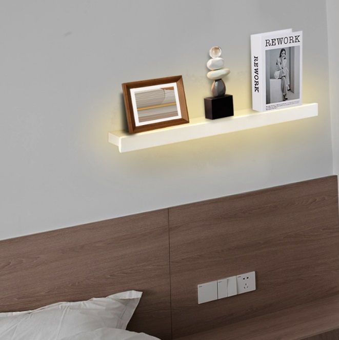 Светильник - декоративная полочка DZN-13322 БЕЛЫЙ  D400/H100/1/LED/8W/4000K с выключателем