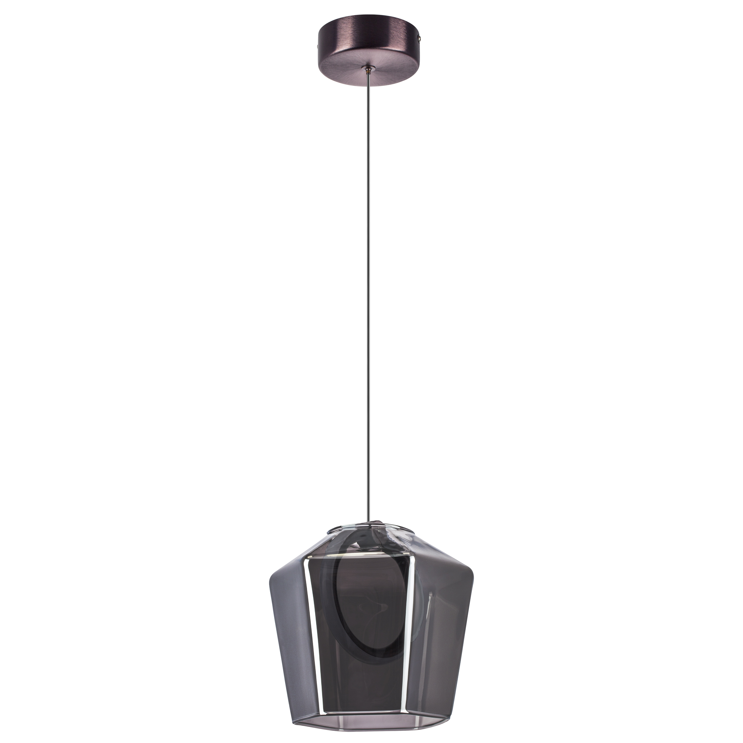 Подвес 19*18-150 см, 6W, 3000K, Lightstar Caramello 796118, Кофейный