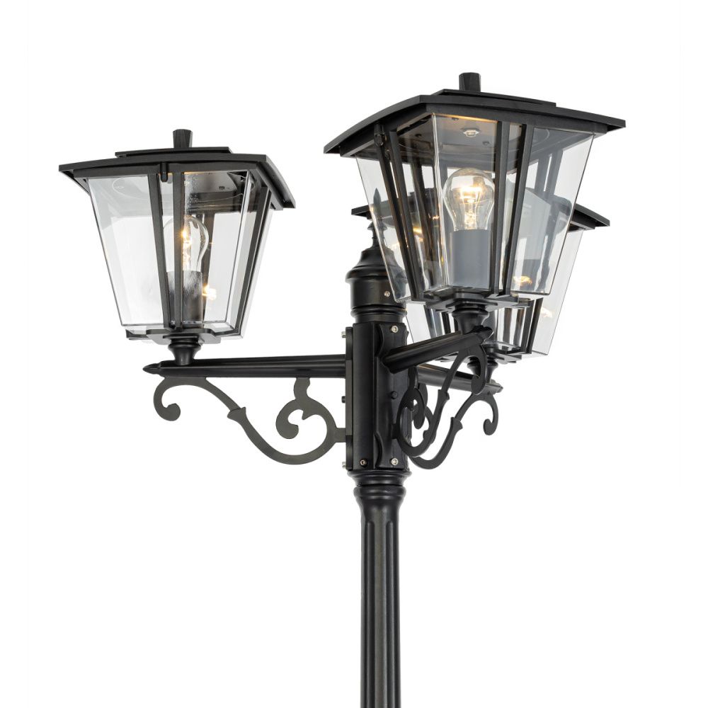Уличный парковый светильник 215 см, Citilux FORTS CLU10P3, черный
