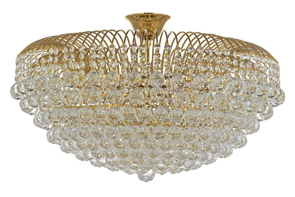 Люстра потолочная *80*60 см, 16*E14*40W, Arti Lampadari Empoli Gold Empoli E 1.2.80.100 G, золотой