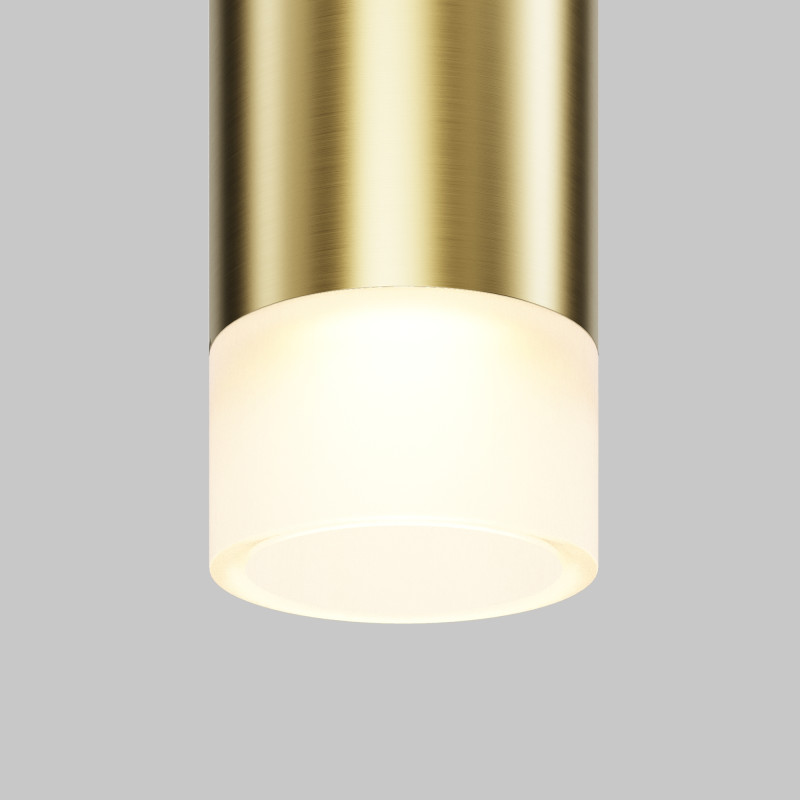 Трековый подвесной светильник 1,8*31 см, LED 3W 3000K Maytoni Technical Accessories for tracks Levity Skim TR191-1-3W3K-M-BBS черный и Латунь