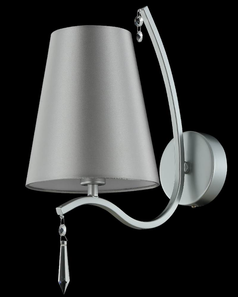 Бра 17*28 см, Crystal Lux RENATA AP1 SILVER Серебряный