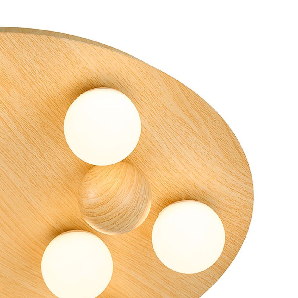 Потолочный светильник 40W, 3000-6000K, F-Promo 4694-8C Swarm, бежевый с фактурой дерева