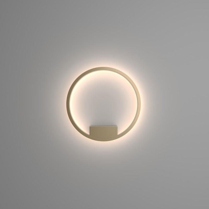 Бра 5*40*40 см, LED, 24W, 2600К-3500К, Maytoni Rim MOD058WL-L25BSK латунный