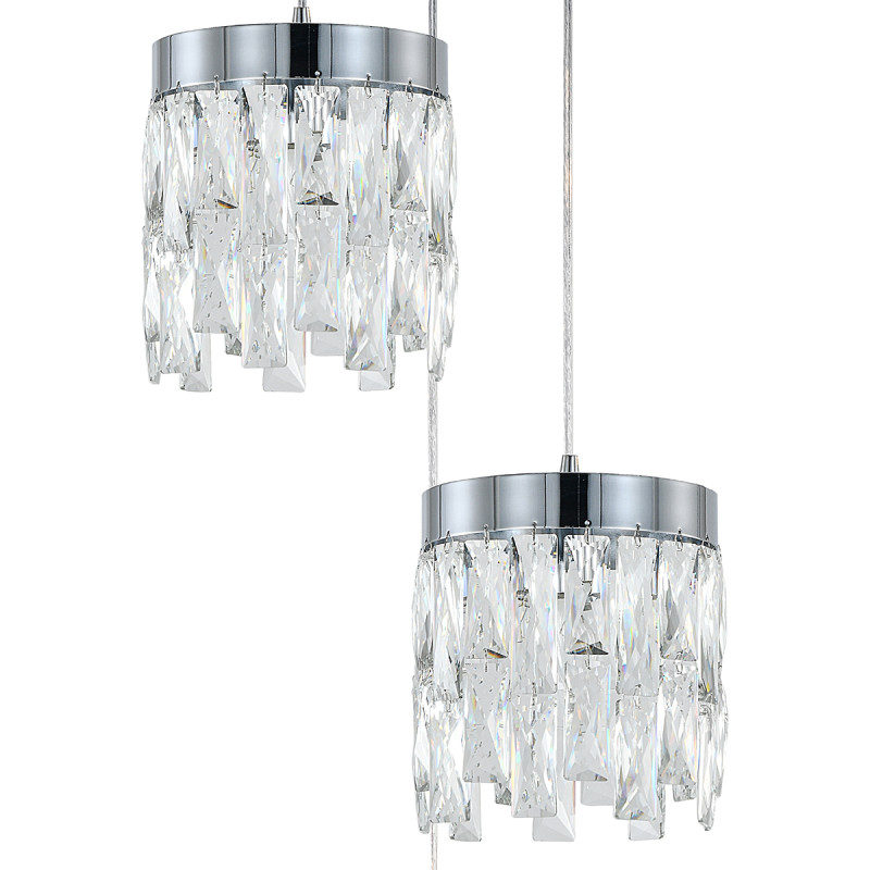 Подвесной светильник 35 см, Indigo Anna 12029/3P Chrome V000497, хром, 12029/3P Chrome