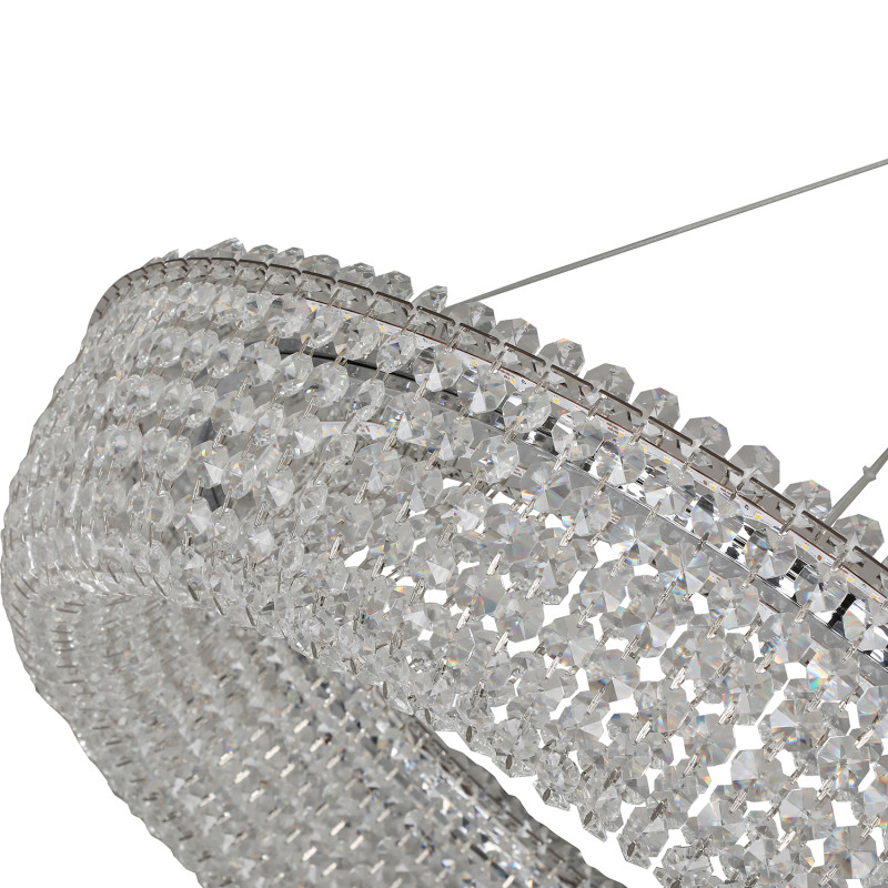 Подвесная люстра 70*120 см, 1*LED, 60W, 3000К, Favourite Estrada 4478-7P хром