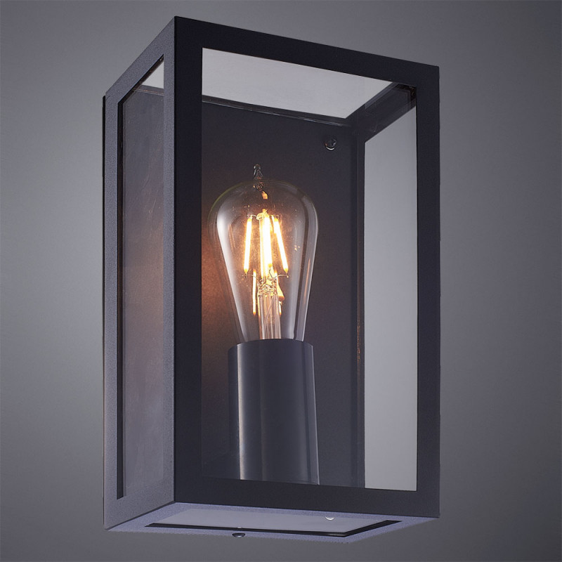 Уличный настенный светильник Arte Lamp Belfast A4569AL-1BK, черный