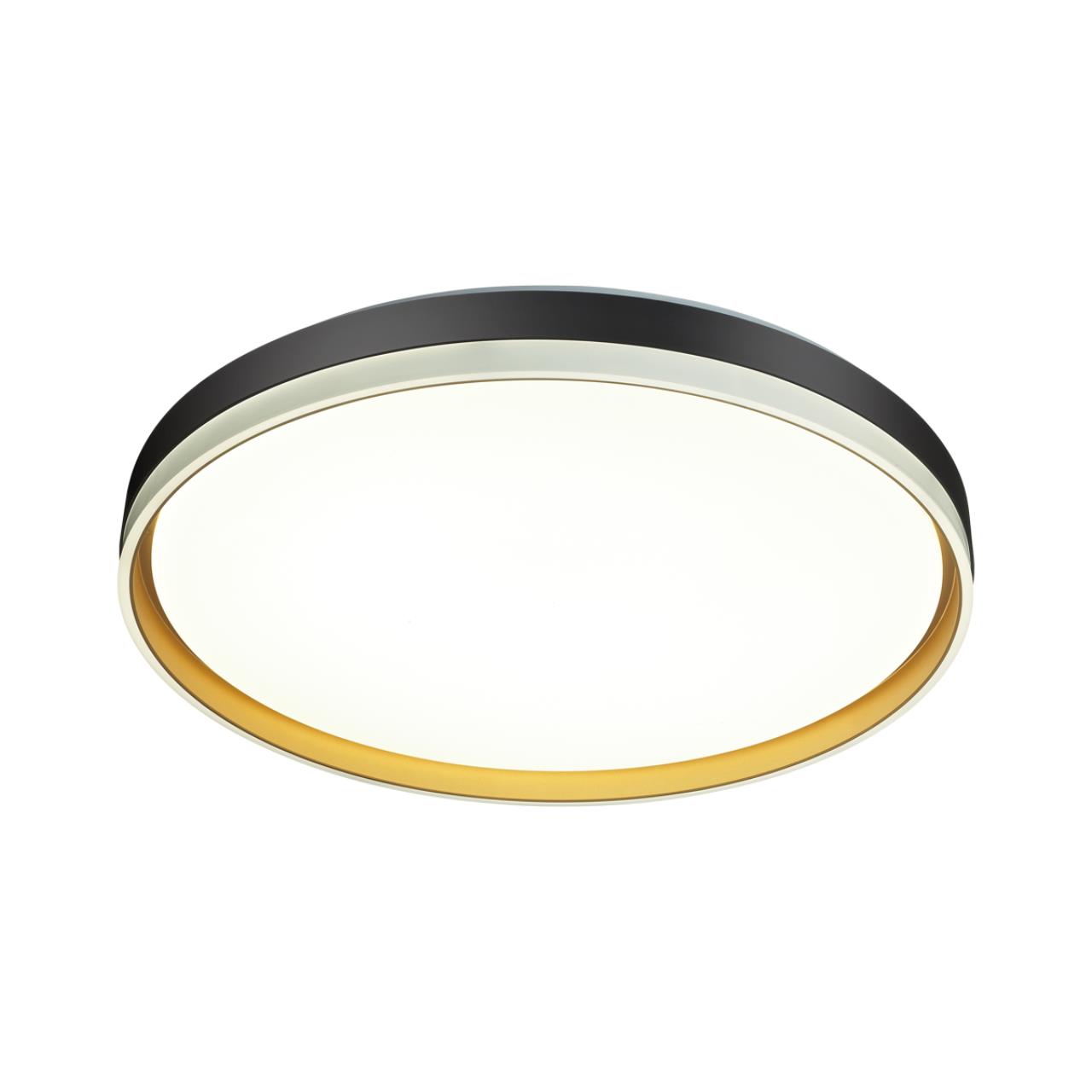 Cветильник 39*7 см, LED 48W, 3000-6000 К, IP43, белый/черный/золотистый, пластик Sonex Savi, 7619/DL