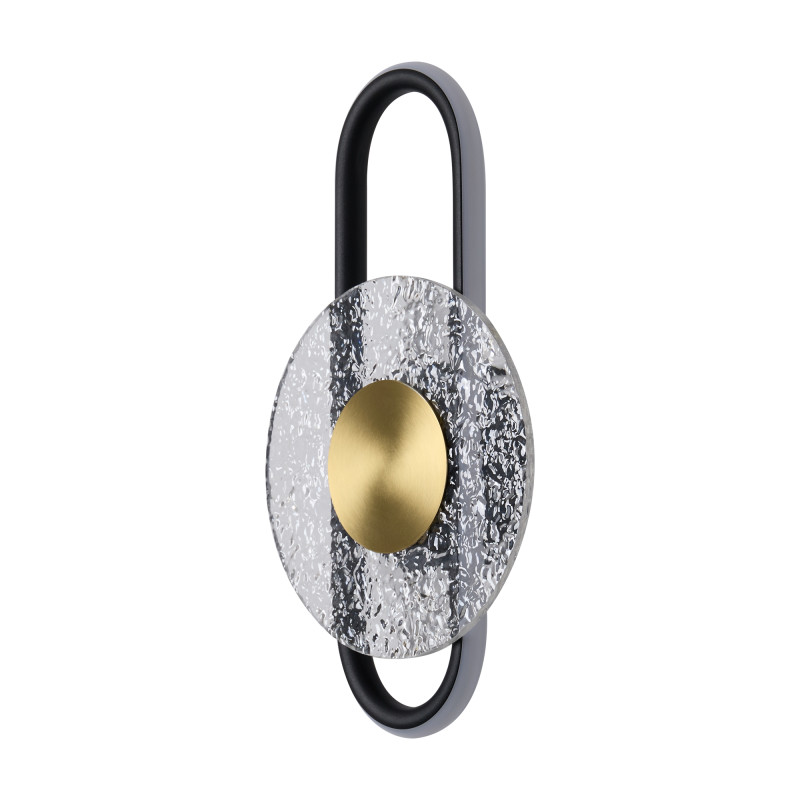 Бра 22*22*39 см, LED,  7W, 3000К, Freya Drip FR6173WL-L12B черный