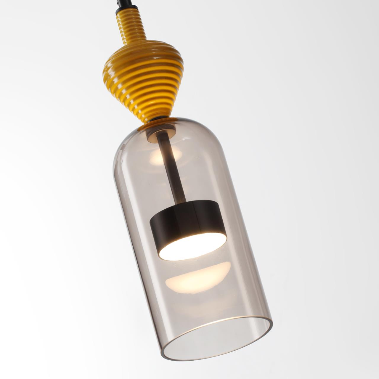 Подвес 11,5*11,5*152 см,  LED*W, 4000 К, Odeon Light Palleta, черный 5046/12LB