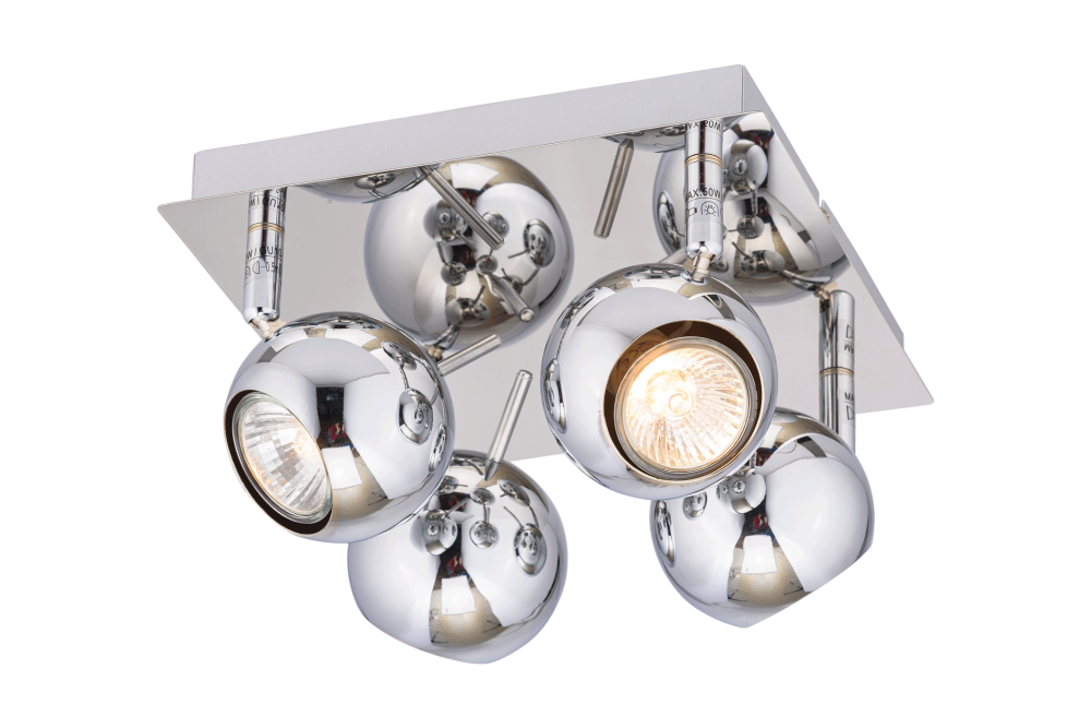 Спот L250 x W250 x H150, мм, 4*15W (60W), CH (Хром) Sfera Sveta 8090A-04/F102 CH