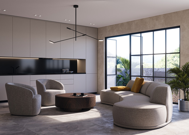 Потолочный светильник 23*122,5*100,4 см, LED 15W 3000K Maytoni Modern Fad MOD070CL-L15B3K1 черный