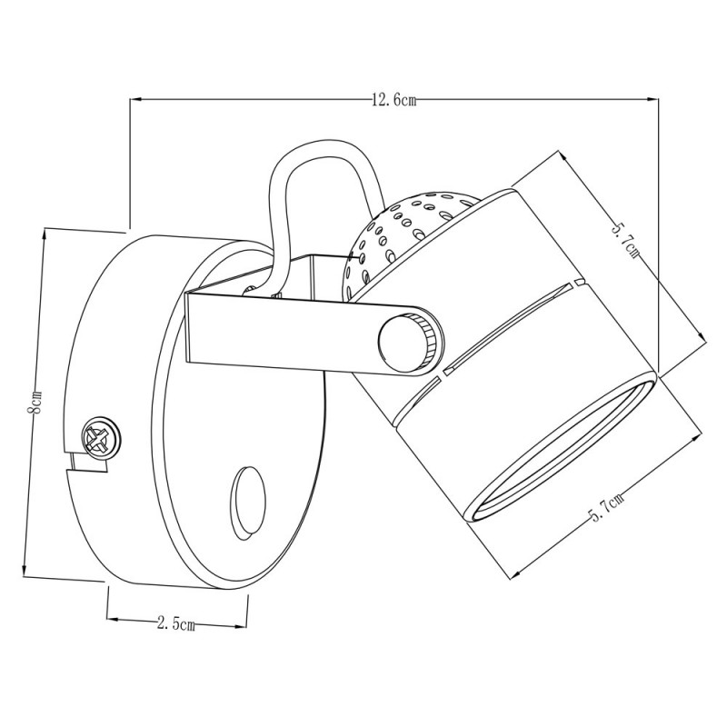 Спот Arte Lamp Lente A1310AP-1WH, белый