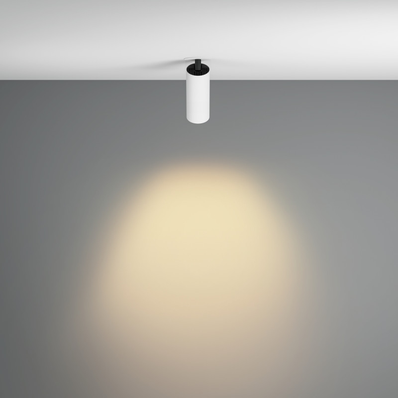 Спот 5,2*5,2*15,8 см,  LED, 12W, 3000К, Maytoni Technical FOCUS LED C053CL-L12W2.7K-W-W белый