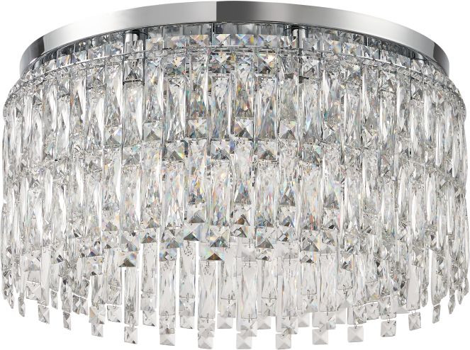 Накладная люстра 60*30 см, 8*E14, 320W, Stilfort SANTORINI 2173/09/08C хром