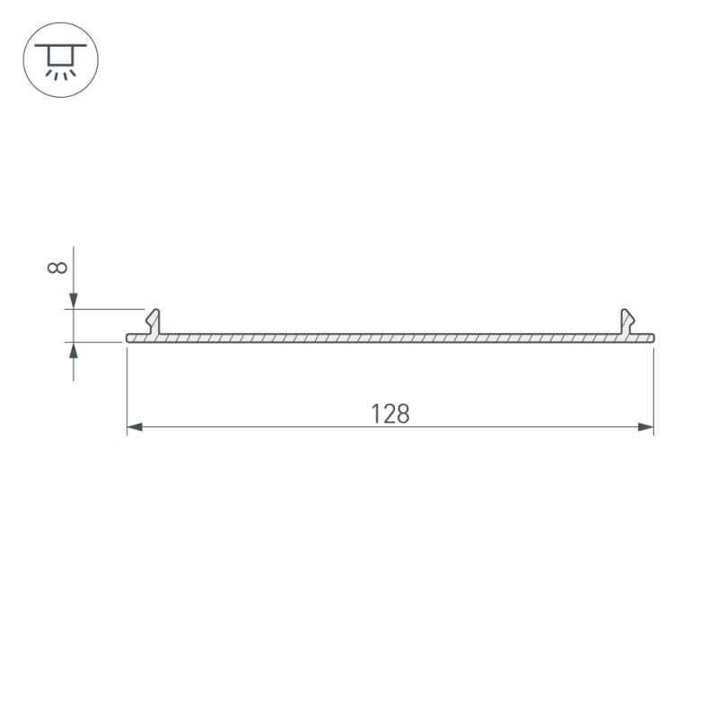 Экран Arlight 016985 200*13,8*0,8 см. Цена указана за 2 метра. Продается кратно 2 метрам.