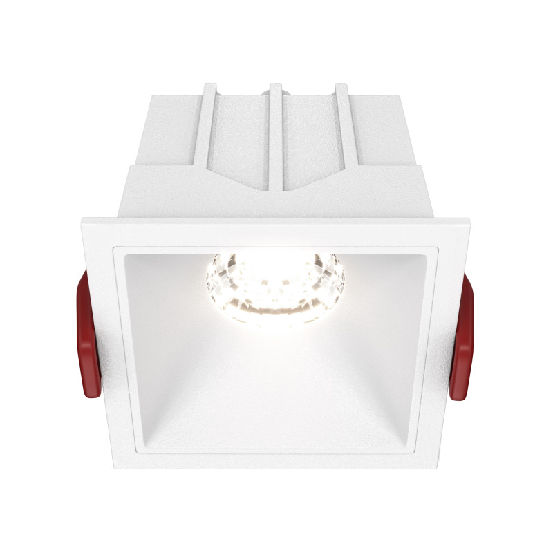 Светодиодный светильник 7 см, 10W, 4000K, Maytoni Downlight Alfa LED DL043-01-10W4K-SQ-W, белый